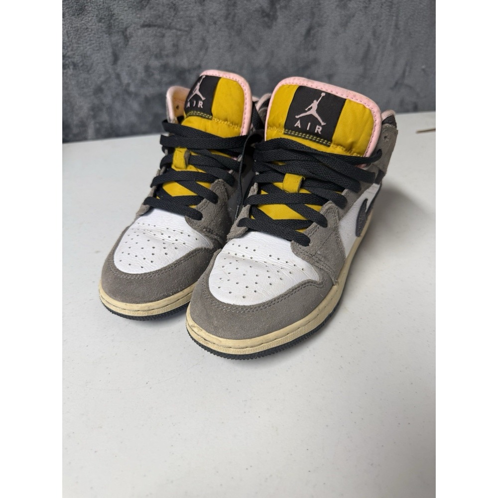 Nike Air Jordan 1 Mid Cave Stone Grey HQ20114-100 Youth Size 4Y